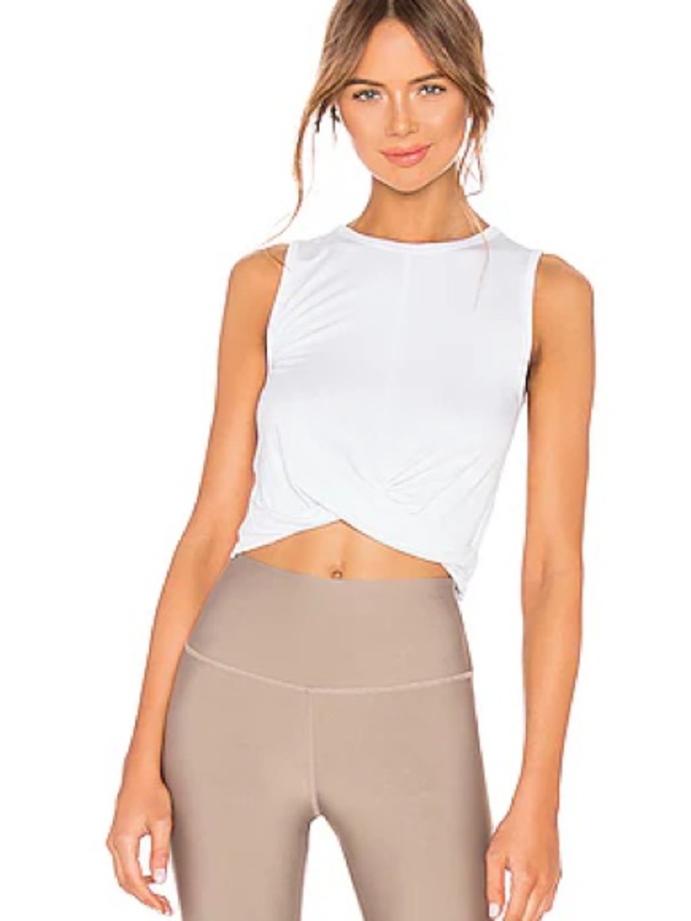 Retired alo White Tank Top